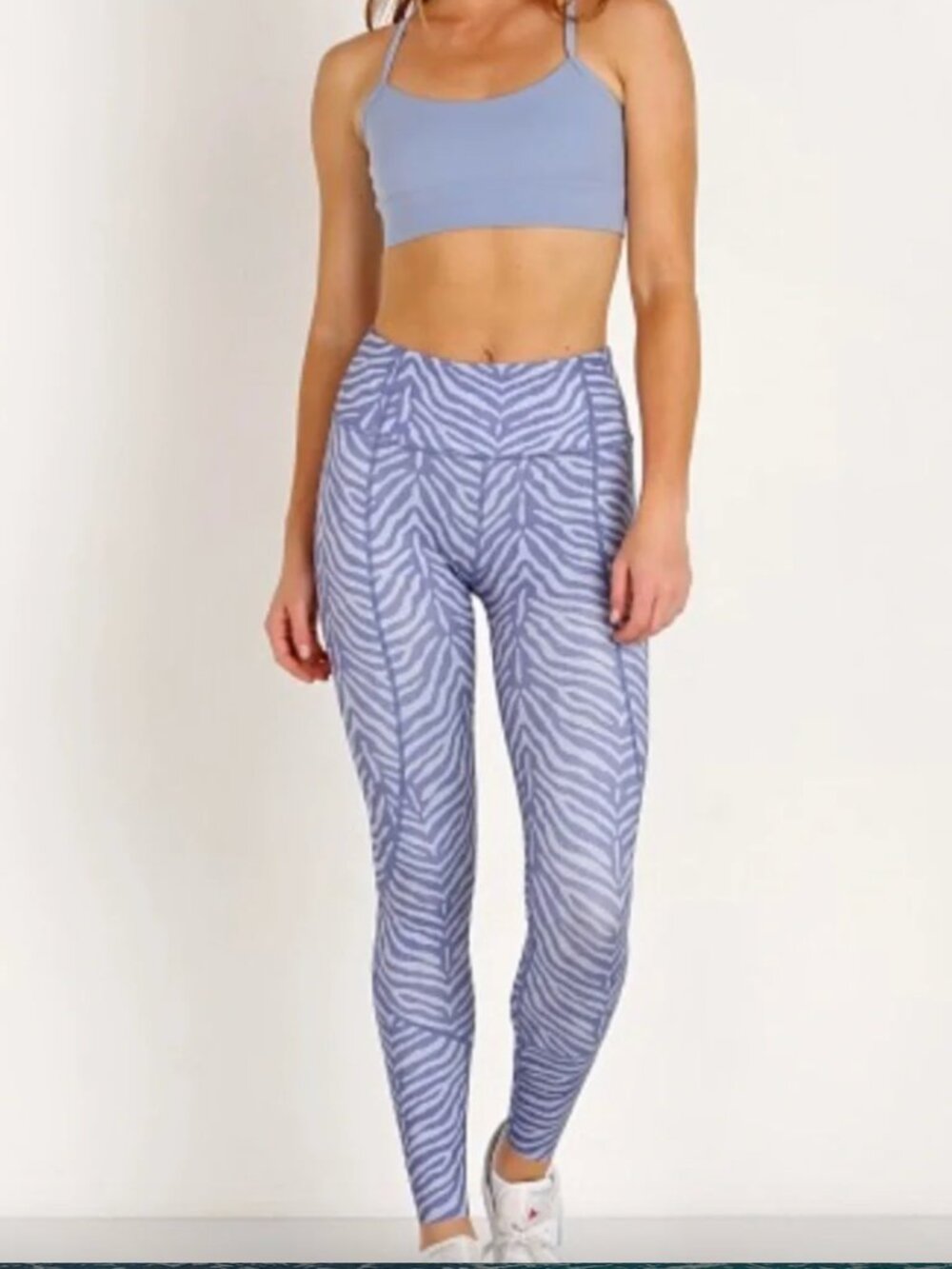 Varley Bedford Zebra Print High-Waist Leggings